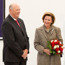 King Harald and Queen Sonja at the Zoya Museum outside Bratislava (Photo: Terje Bendiksby / Scanpix)